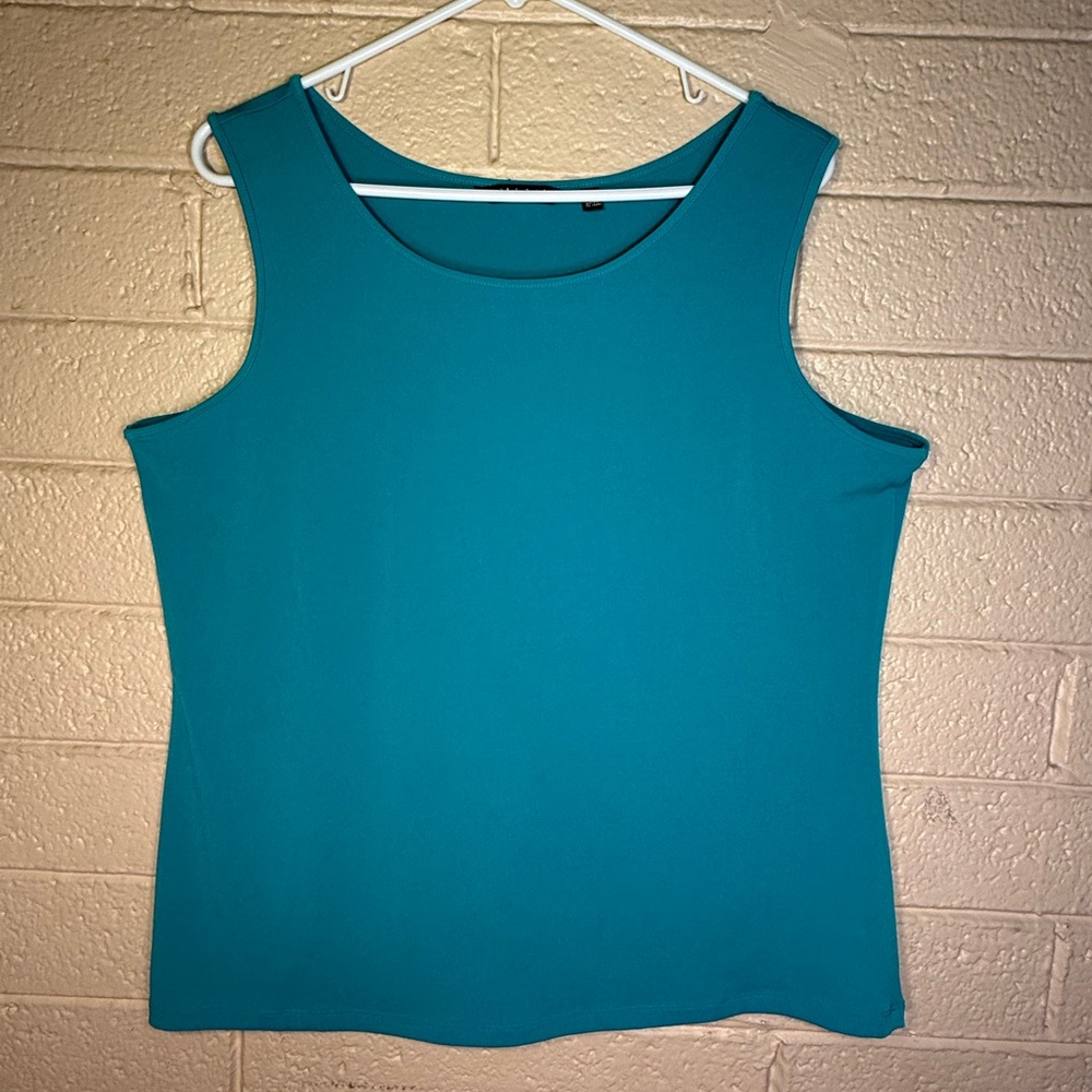 IMAN Teal Sleeveless Tank Top